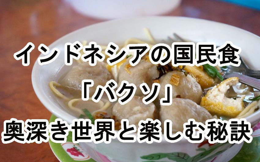 インドネシアの国民食「バクソ」：その奥深き世界と家庭で楽しむ秘訣