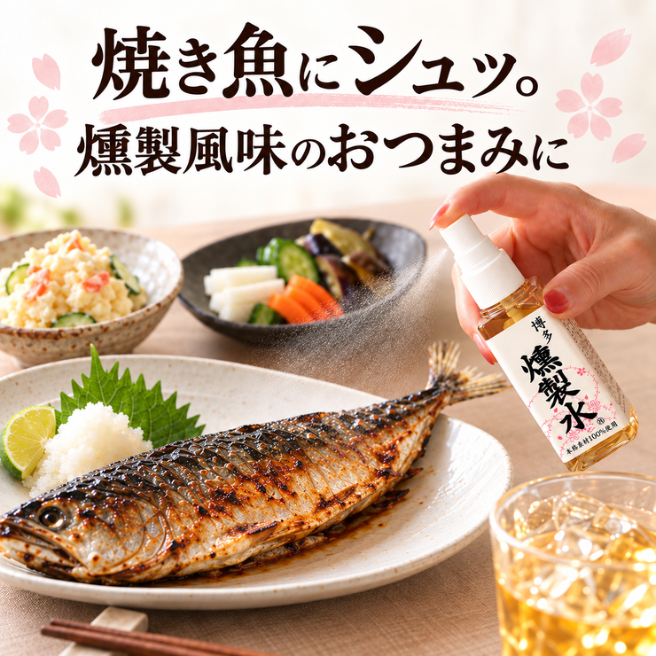 焼き魚 燻製水 燻製風味 家飲み おつまみ